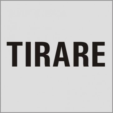 TIRARE Aluminiumschild 20123-E