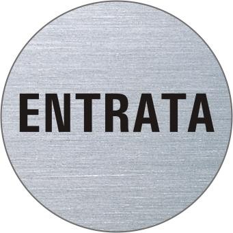 ENTRATA Edelstahlschild 7358
