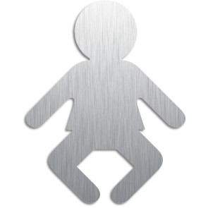 Baby ausgeschnittenes Edelstahlschild 1080