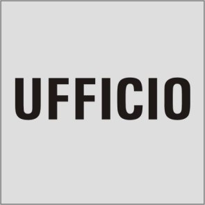 UFFICIO Aluminiumschild 20129-E