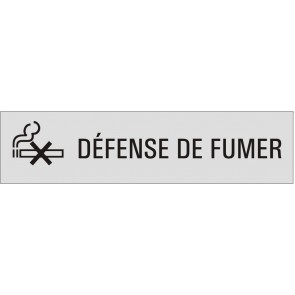 DÉFENSE DE FUMER Aluminiumschild 27186-E
