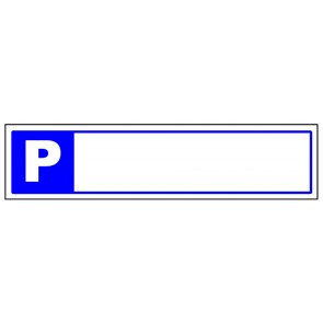 Parkplatzschild leer