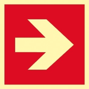 Brandschutzzeichen Pfeil rechts/links