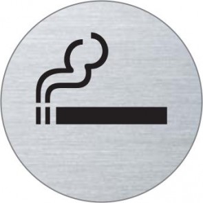 Rauchen erlaubt Edelstahlschild 7017