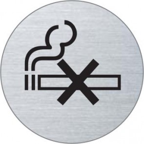 Rauchverbot Edelstahlschild 7061