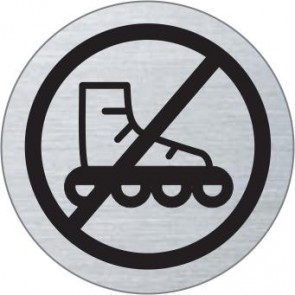Verbot für fahrzeugähnliche Geräte Edelstahlschild 7081