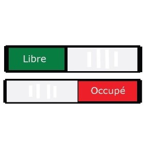 Libre-Occupé Schild Französisch