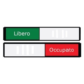 Libero-Occupato Schild Italienisch